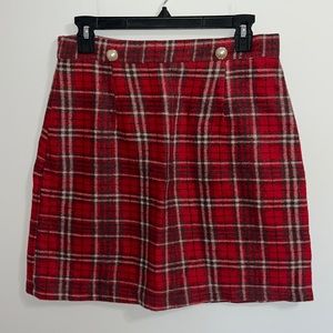 Plaid Mini Skirt